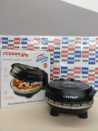Horno de pizza 1200W, 2 platos con piedra refractaria doble Snack Napoletana, G3 Ferrari G10032